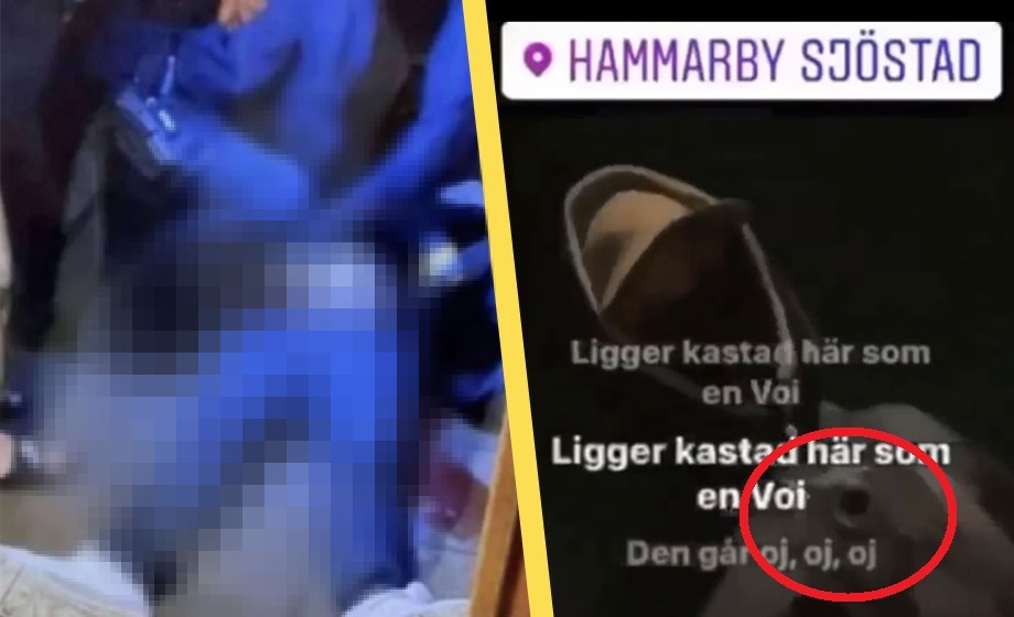 VIDEO: Gäng firar Einár död med vapen &#8211; &#8221;Ligger kastad som en VOI&#8221;