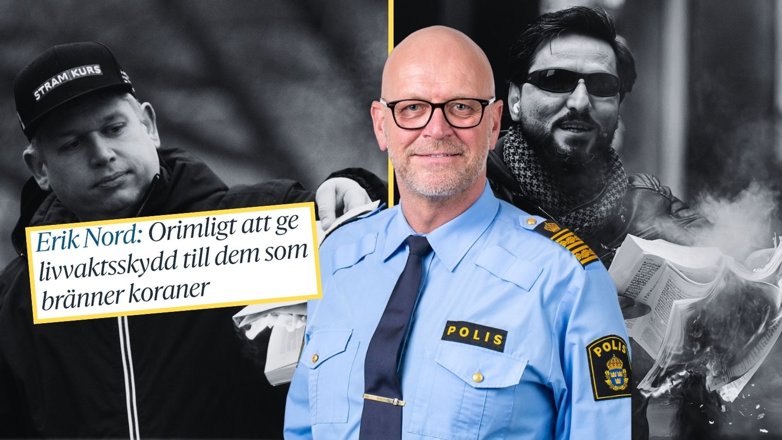 INTERVJU: Polischefen om sitt förslag att dra in livvaktsskydd för koranbrännare