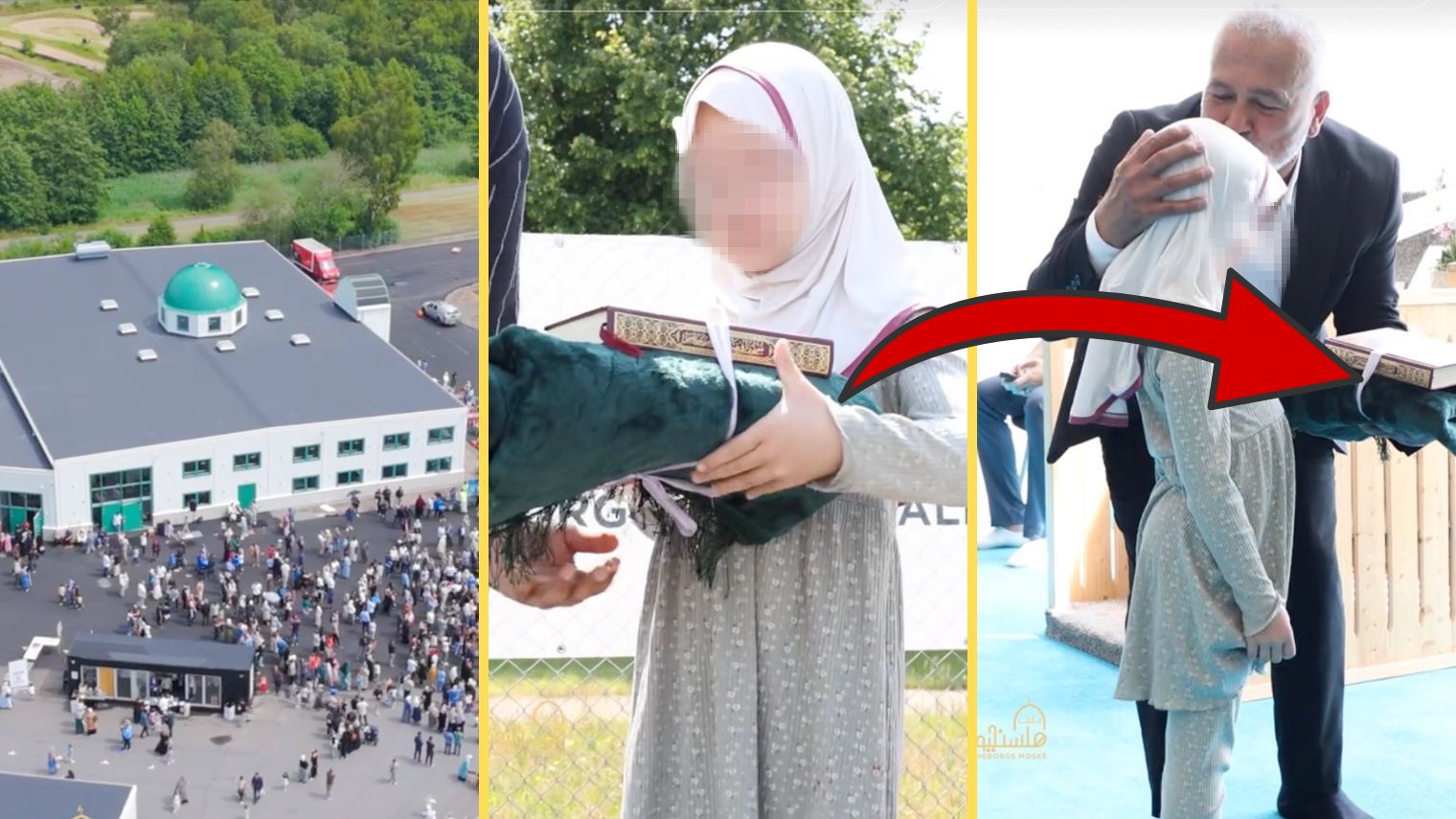 Faksimil Helsingborgs moské TikTok / Instagram 
