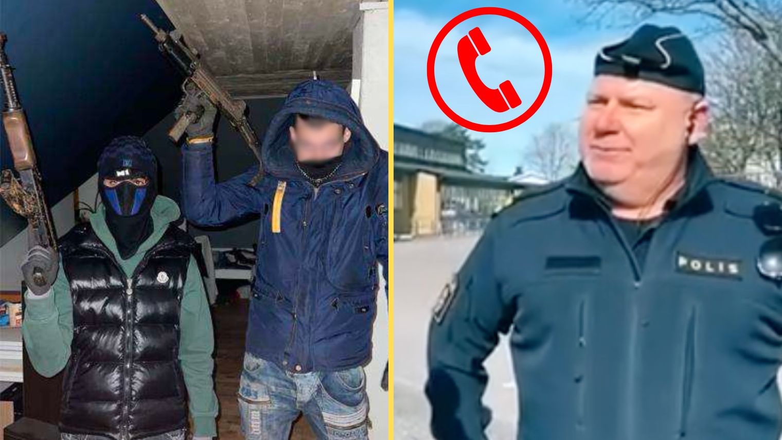 Genrebild gängkriminella / Niklas Svensson Foto: Faksimil Polisen / TikTok SR