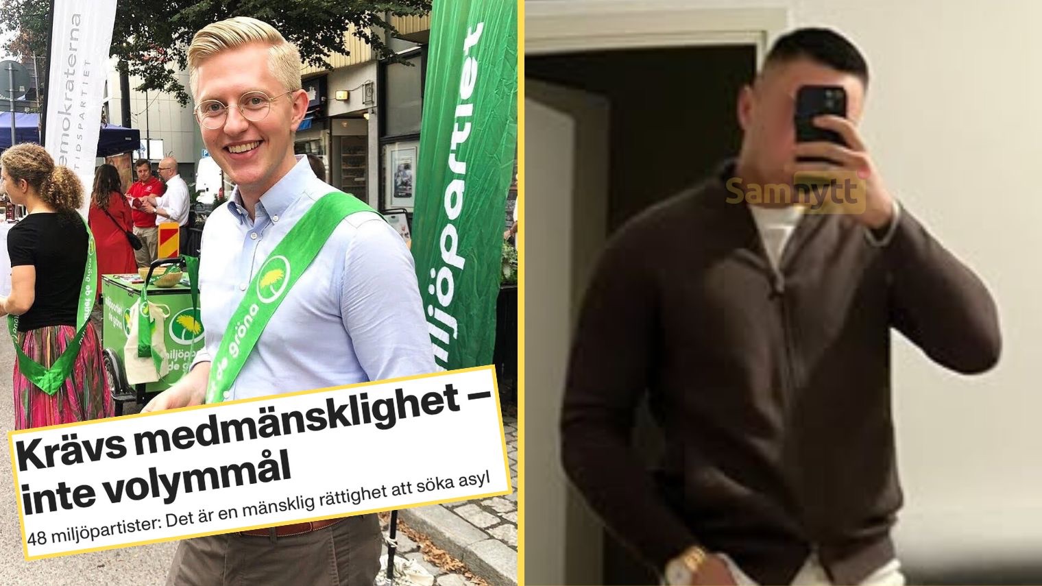 Anton Fendert lämnade Miljöpartiet och politiken tidigare i år. Foto: Faksimil Facebook / Instagram
