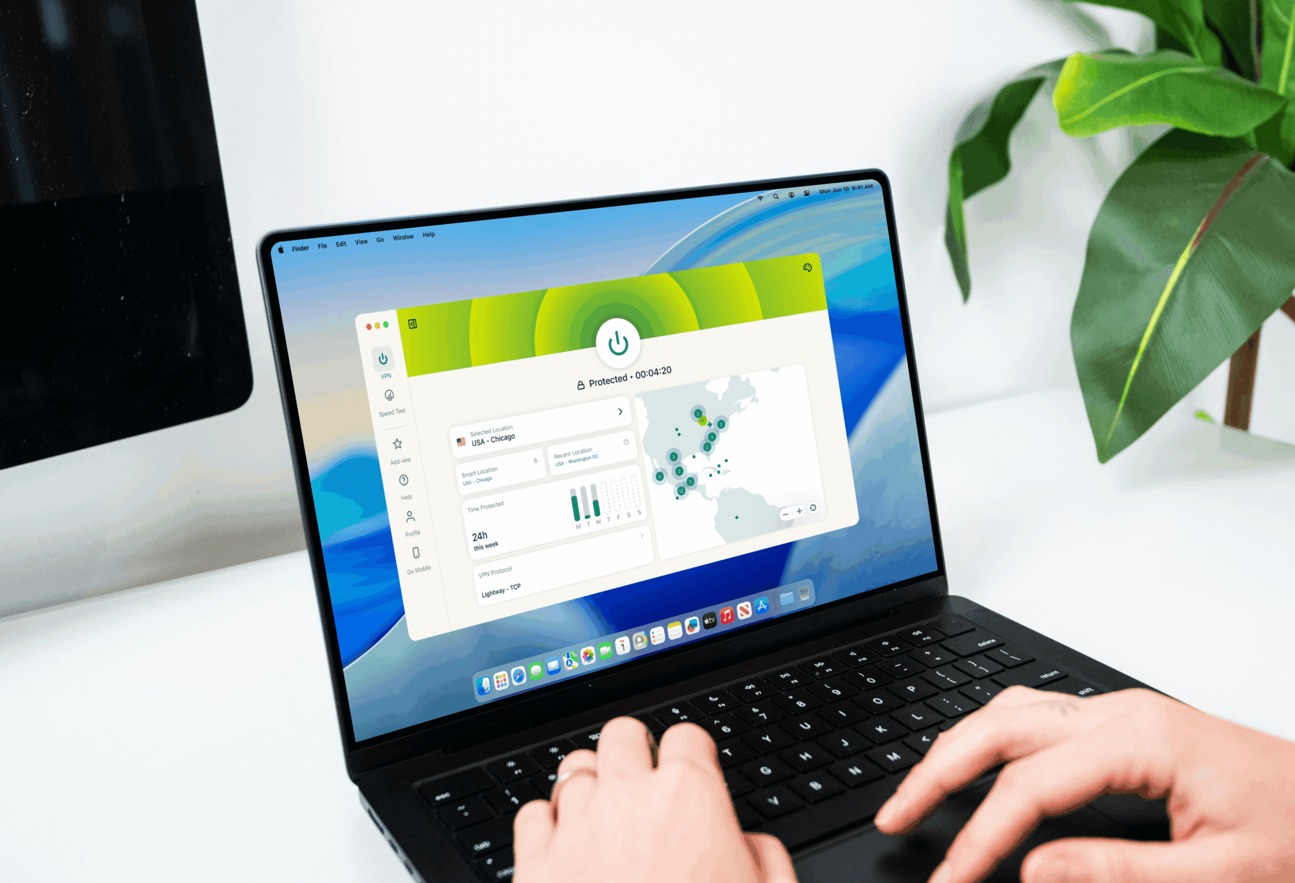 ExpressVPN-appen med serverval för streaming och resor
