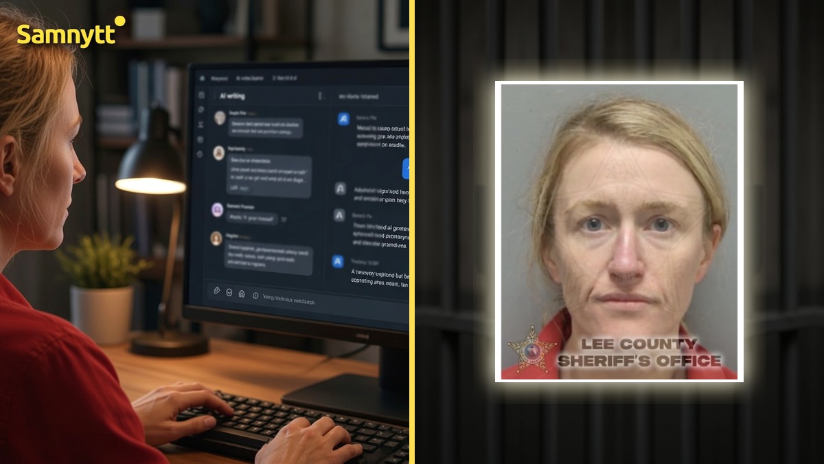 Montage: AI-skrivande / Lee County Sheriff's Office