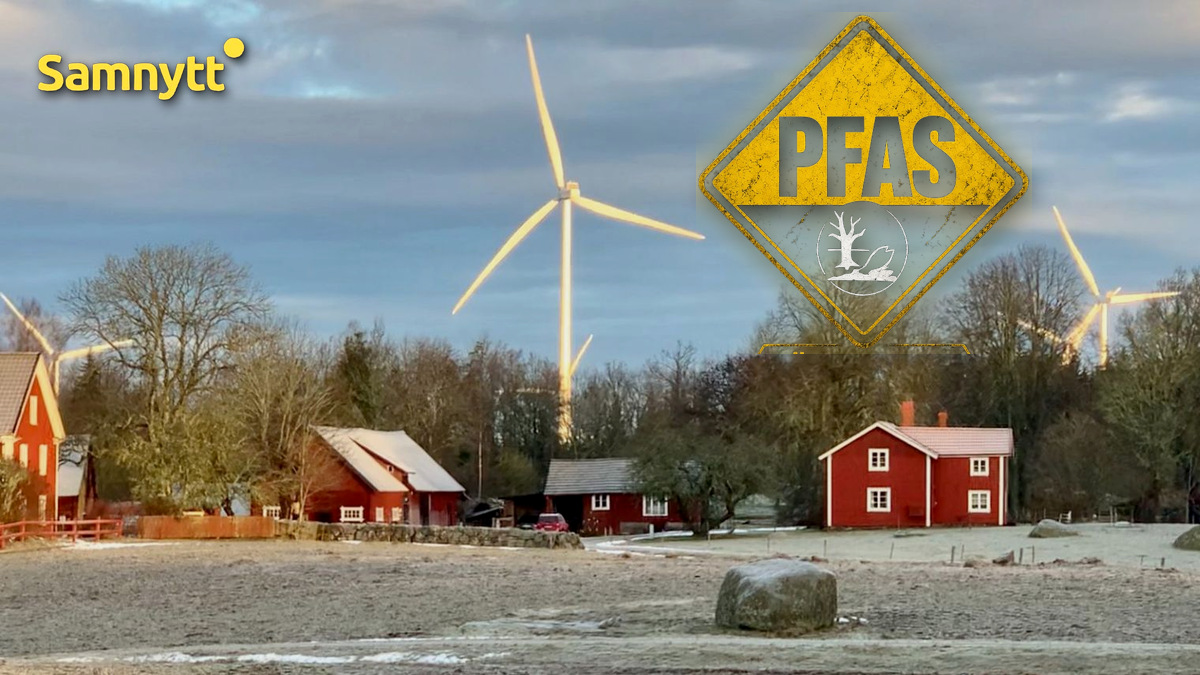 PFAS-varning vid vindkraftverk på landsbygd