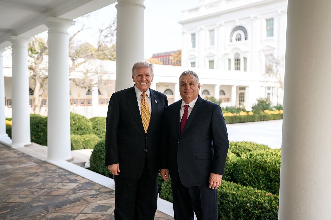 Donald Trump och Viktor Orbán vid Vita huset