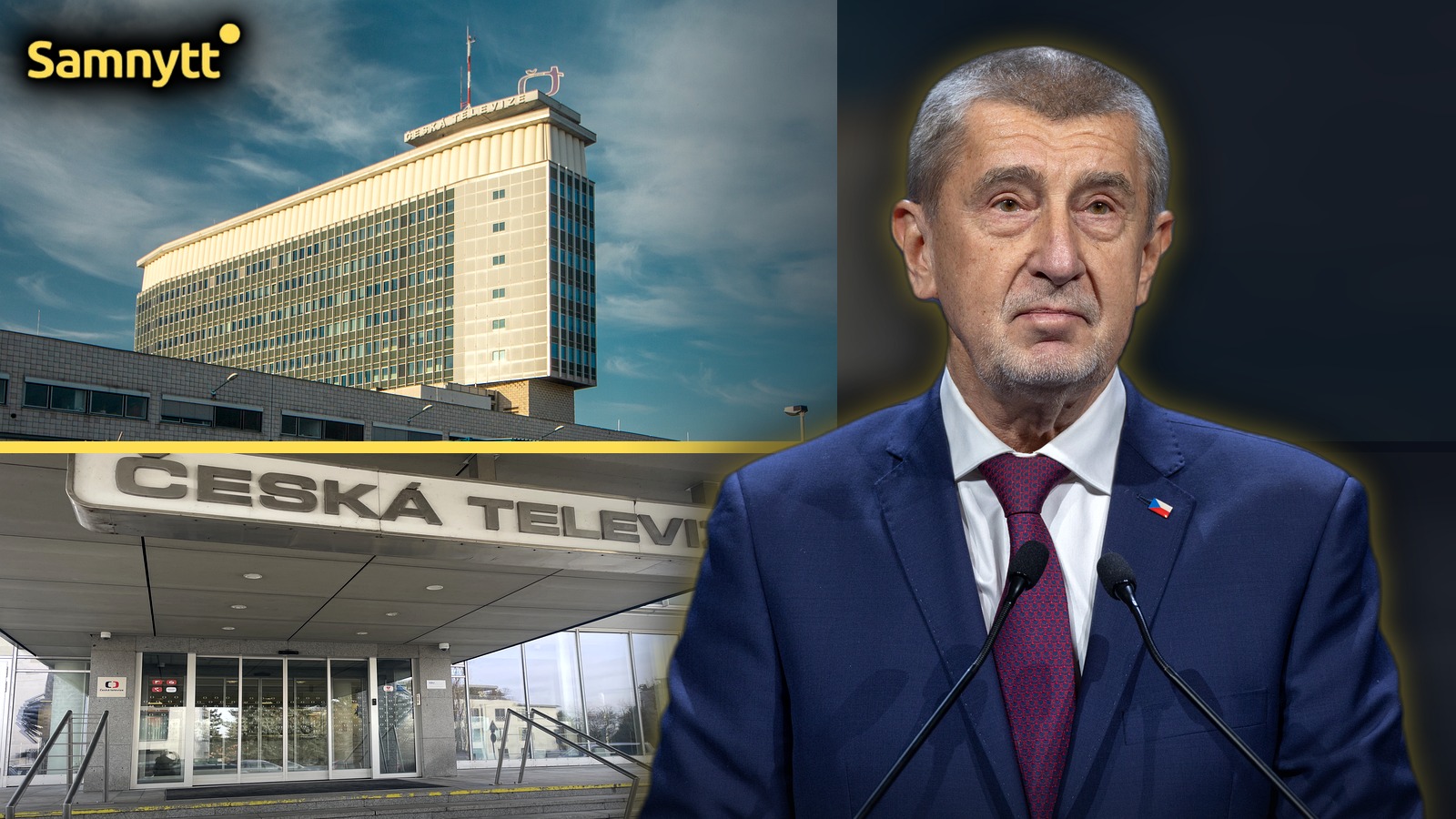Andrej Babiš och tjeckiska public service-bolaget Česká televize.