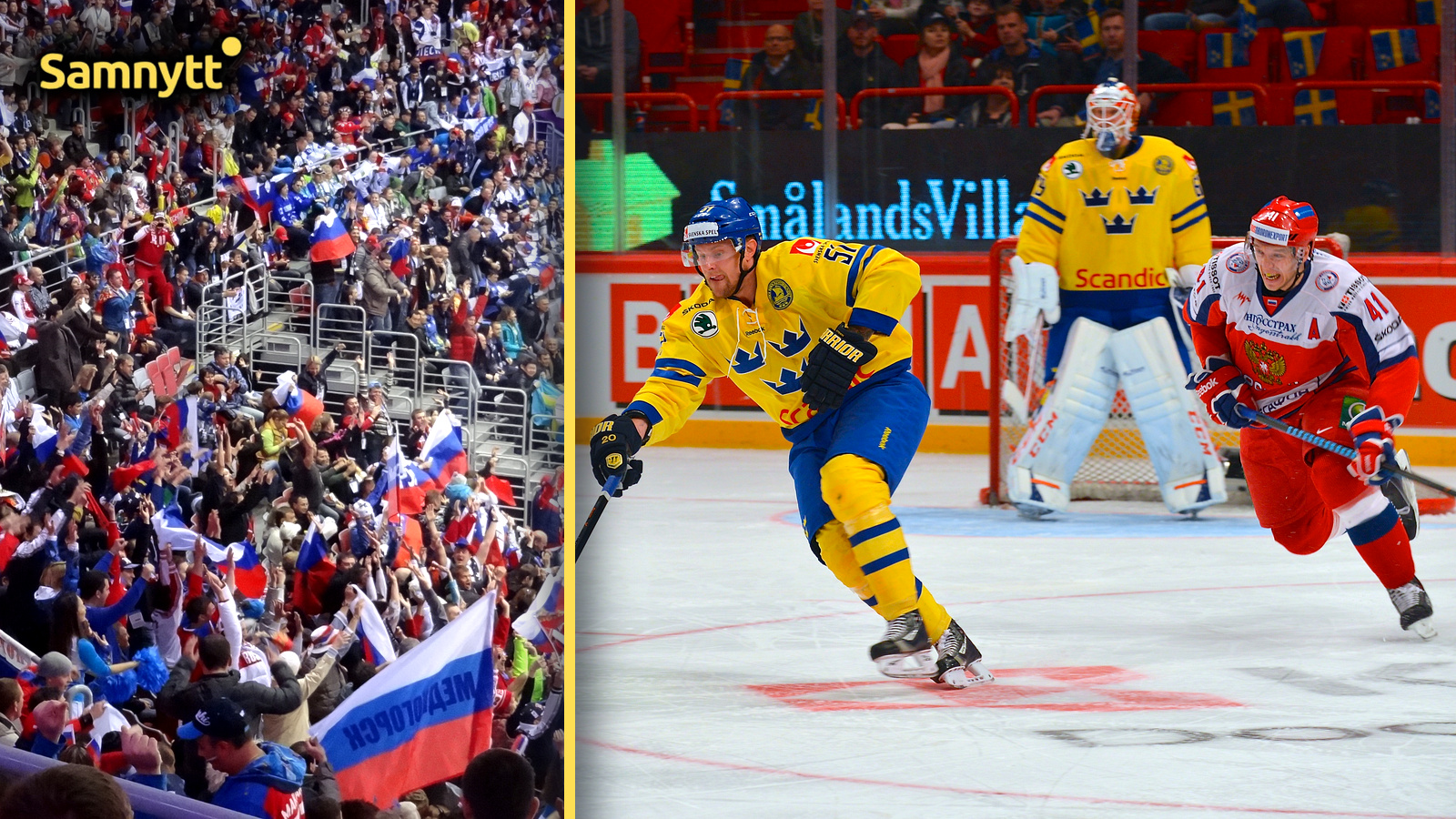 Ryska hockeyfans och en duell mellan Sverige och Ryssland
