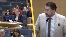 Artikelbild för artikeln: Åkesson sågar Socialdemokraternas tvångsblandning