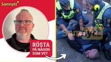 Artikelbild för artikeln: VIDEO: Här omhändertas S-riksdagskandidaten av vakter