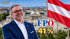 Artikelbild för artikeln: FPÖ stormar fram i Österrike - större än hela regeringen