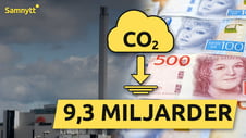 Artikelbild för artikeln: Ytterligare 9,3 miljarder skattekronor till koldioxidlagring