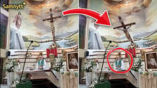 Artikelbild för artikeln: VIDEO: Här dödas prästen mitt under gudstjänsten – av ett fallande kors