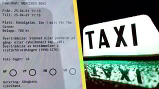 Artikelbild för artikeln: Taxi-afghan fick p-bot – blev arg och körde på lapplisa