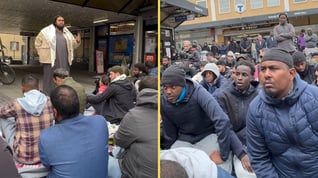 Artikelbild för artikeln VIDEO: Rinkeby torg förvandlas till en moské