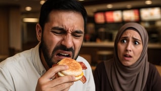 Artikelbild för artikeln Muslimskt par rasar mot McDonalds – fick bacon i bacon-smörgås