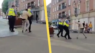 Artikelbild för artikeln VIDEO: Migrant knivhugger polis