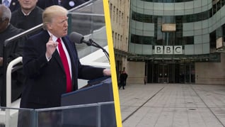 Artikelbild för artikeln BBC-toppar avgår efter skandal - manipulerade tal av Trump