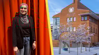 Artikelbild för artikeln Beslöjad kvinna får pris för studie om kulturella hinder på arbetsmarknaden