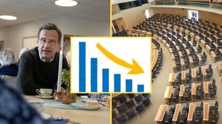 Artikelbild för artikeln Kärvt läge för Moderaterna - tappar stöd