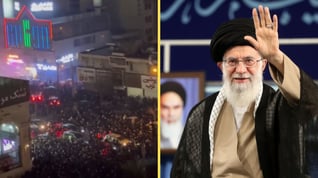 Artikelbild för artikeln Iranska protester fortsätter - internet nedsläckt