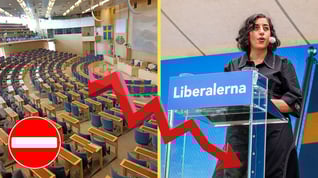 Artikelbild för artikeln Liberalerna imploderar - ännu ett nytt bottenrekord