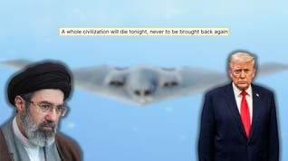 Artikelbild för artikeln: Trumps hot: "En hel civilisation dör i natt"