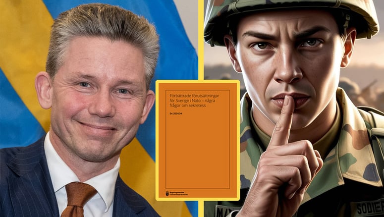 Artikelbild för artikeln: Svenska folket ska inte få insyn - regeringen vill hemligstämpla Nato-uppgifter i 150 år