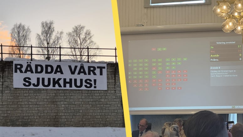 Artikelbild för artikeln: Beskedet: Nedskärningar på Sollefteå sjukhus blir av