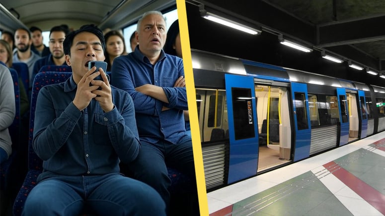 Artikelbild för artikeln: Förslaget: Böter för hög musik i kollektivtrafiken