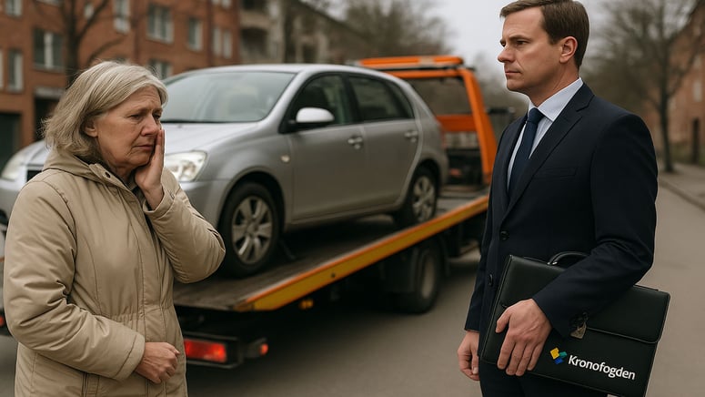 Artikelbild för artikeln: Pensionär lånade ut bilen till skuldsatt - då tog Kronofogden den