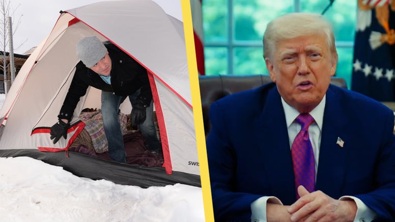 Artikelbild för artikeln: Trump bygger center för hemlösa veteraner med pengar som gick till illegala
