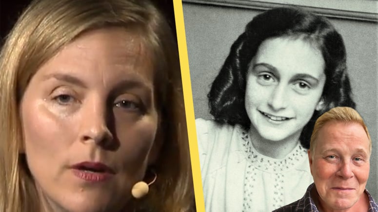 Artikelbild för artikeln: Anna Ardin pissar på Anne Franks grav