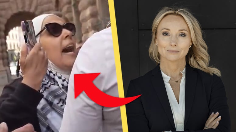 Artikelbild för artikeln: VIDEO: Här blir Jessica Stegrud (SD) påhoppad av muslimsk kvinna