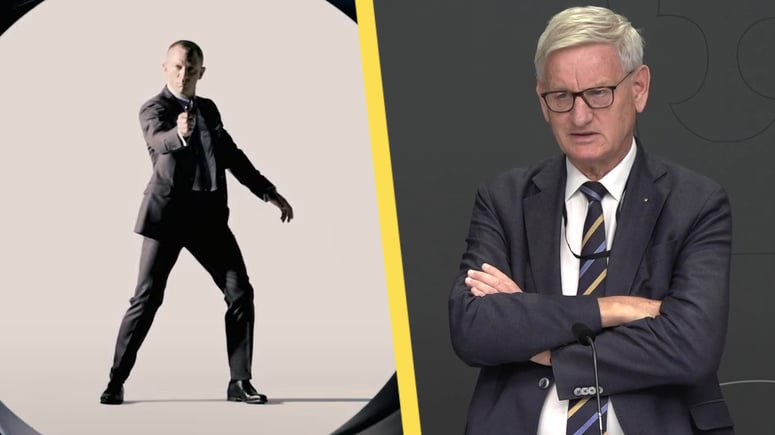 Artikelbild för artikeln: Carl Bildt vill skapa svensk James Bond-myndighet