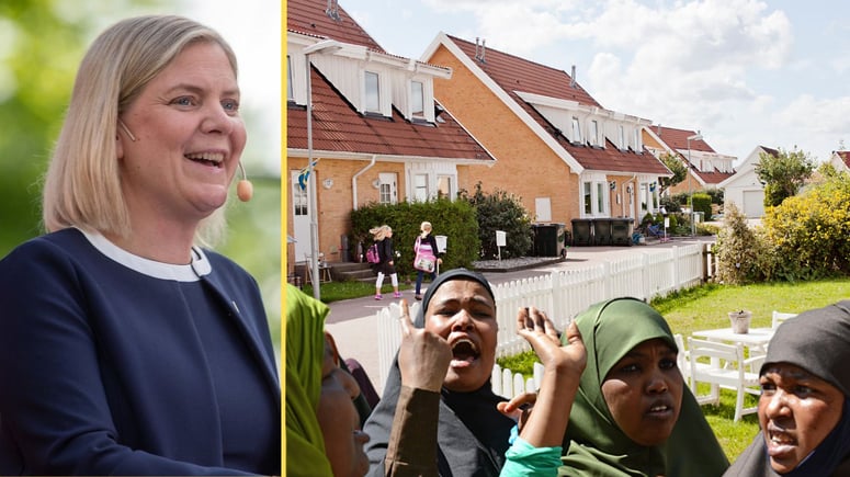 Artikelbild för artikeln: S-ledaren hugger tillbaka vid kritisk fråga om tvångsblandning: "Ska vi leva etniskt segregerat?"