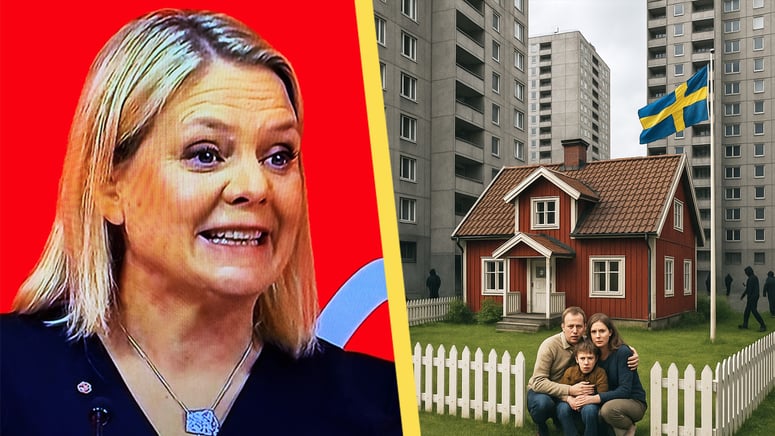 Artikelbild för artikeln: Magdalena Andersson vill inte tvångsblandas i problemområde: "Patetisk fråga"