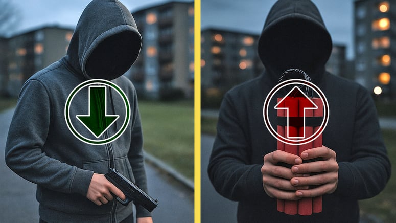 Artikelbild för artikeln: Här är polisens statistik över skjutningar och bombdåd