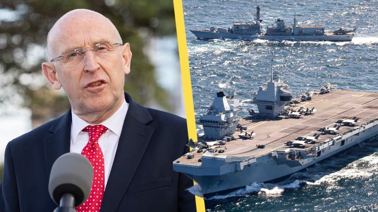 Artikelbild för artikeln: Beskedet: Storbritannien är berett att kriga mot Kina