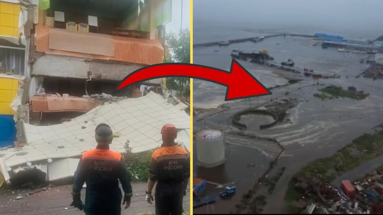 Artikelbild för artikeln: Tsunami hotar flera länder efter kraftig jordbävning