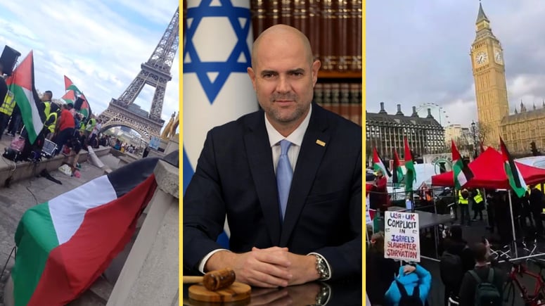 Artikelbild för artikeln: Israel till Frankrike och Storbritannien: Om ni vill ha en palestinsk stat - bygg den i Paris eller London