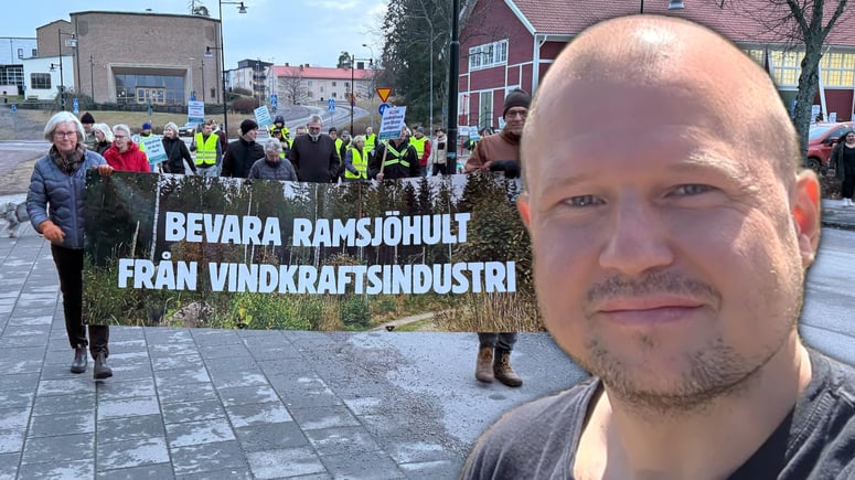 Artikelbild för artikeln: Vindkraftsmotståndare känner sig kartlagda av lokaltidning