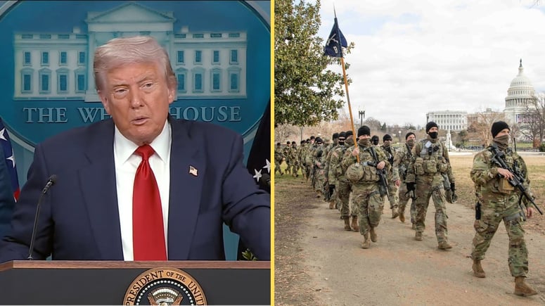 Artikelbild för artikeln: Trump sätter in nationalgardet mot gatubrott: "Barbarer, smuts och avskum ska bort"