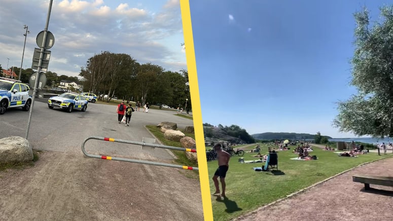 Artikelbild för artikeln: Familjer i storbråk på bad om gunga