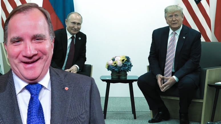 Artikelbild för artikeln: Löfven sågar Trump inför Putin-mötet - risk att Ukraina säljs ut