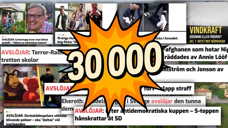 Artikelbild för artikeln: Samnytt når 30 000 artiklar – nu siktar vi på 30 000 till