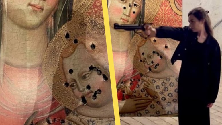 Artikelbild för artikeln: Muslimsk vänsterliberal politiker åtalas - sköt på bild av Jesus