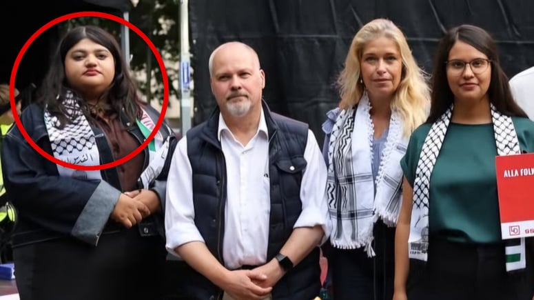 Artikelbild för artikeln: SSU-ordföranden om sjal med utraderat Israel: "Ett misstag"