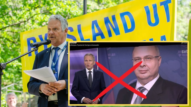 Artikelbild för artikeln: M-toppen rasar över att SVT gav två sidor av Ukrainakriget: "Ofattbar skam"