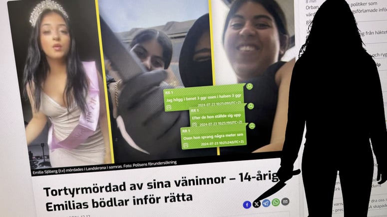 Artikelbild för artikeln: 280 flickor åtalades i Sverige förra året för mord och annat våld
