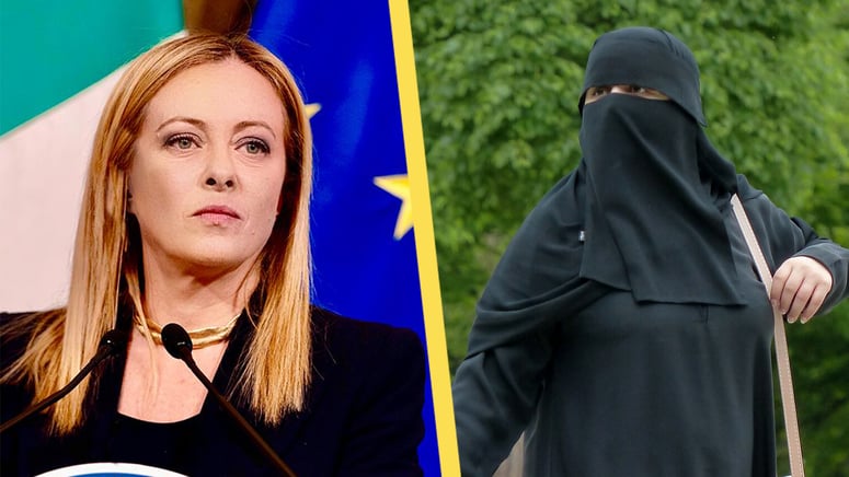 Artikelbild för artikeln: Italiens regering vill förbjuda burka och niqab – skärper regler för moskéfinansiering